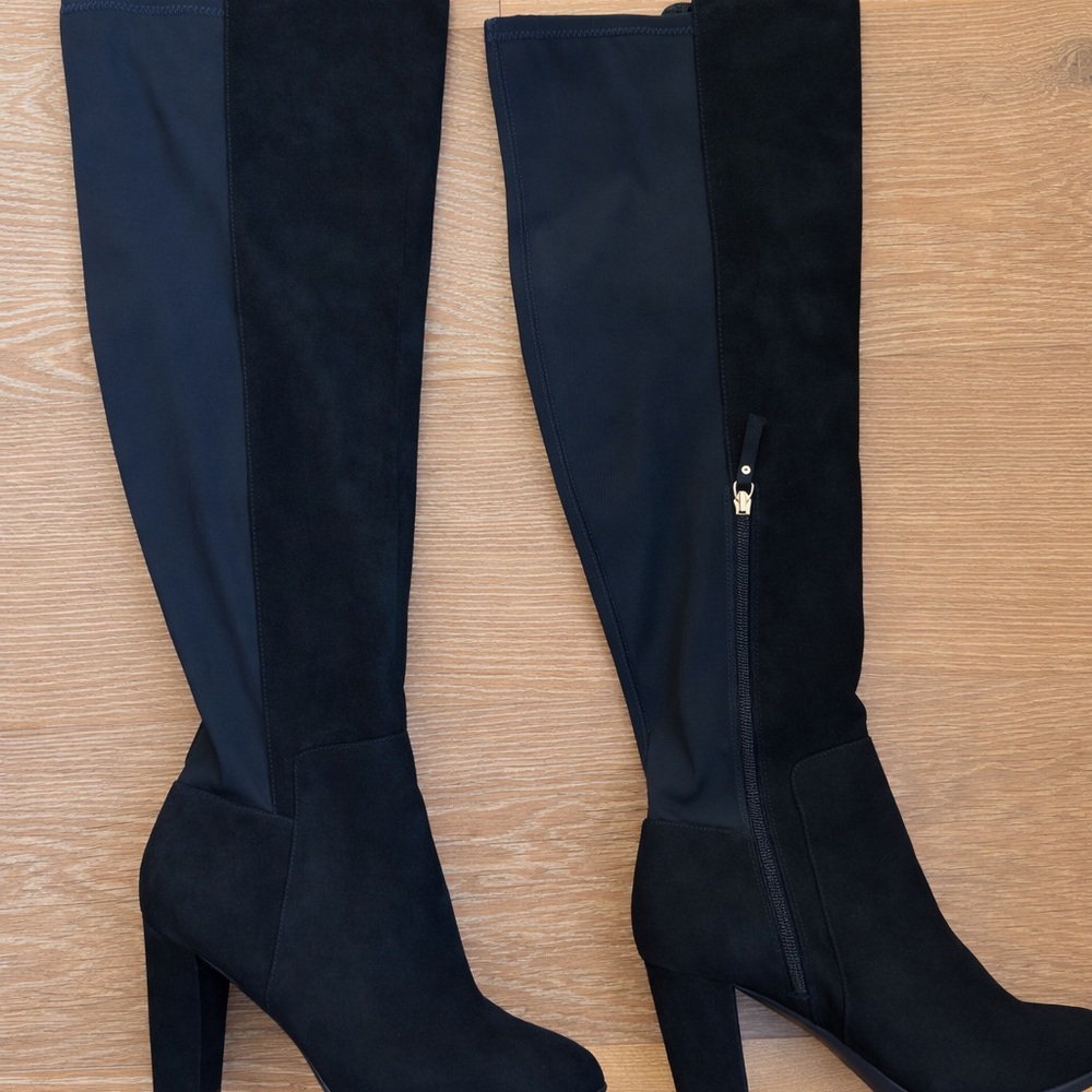 Kelly & Katie Black Over the Knee Boots